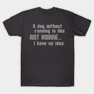 A Day Without Running T-Shirt